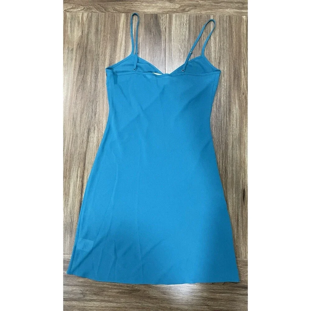 Veronica Beard 100% Silk Blue Minimalist Slip Night Dress Luxury Styling Size 0
